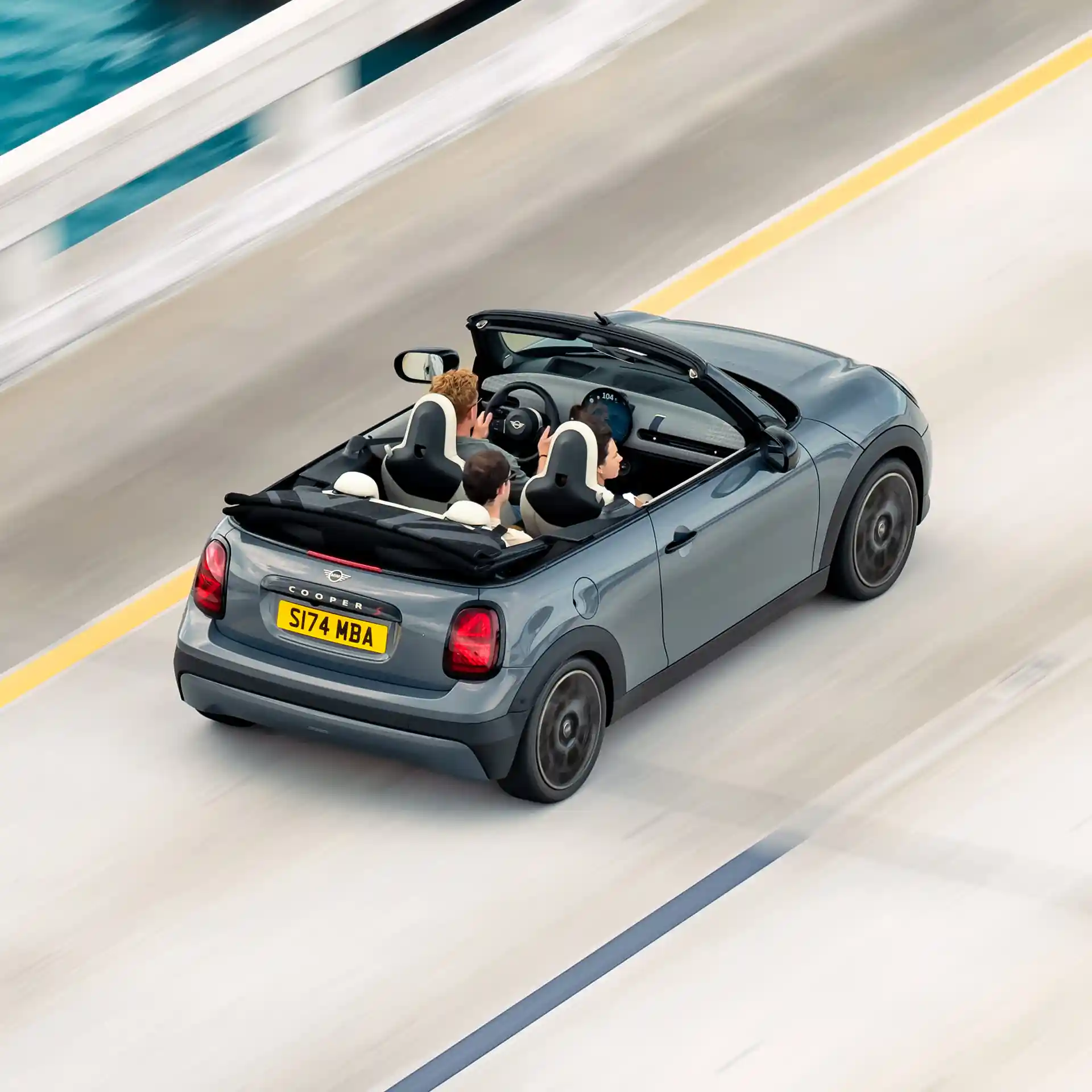 MINI Cooper Convertible - Rear Driving View