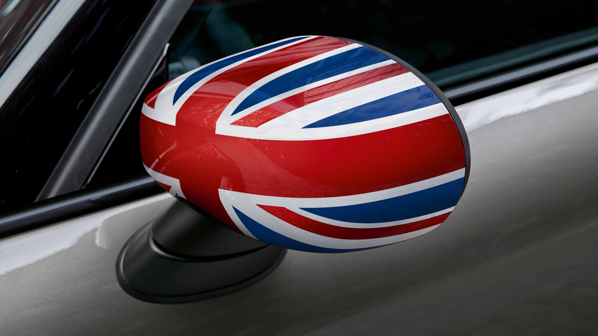 Mini union jack mirror caps new arrivals