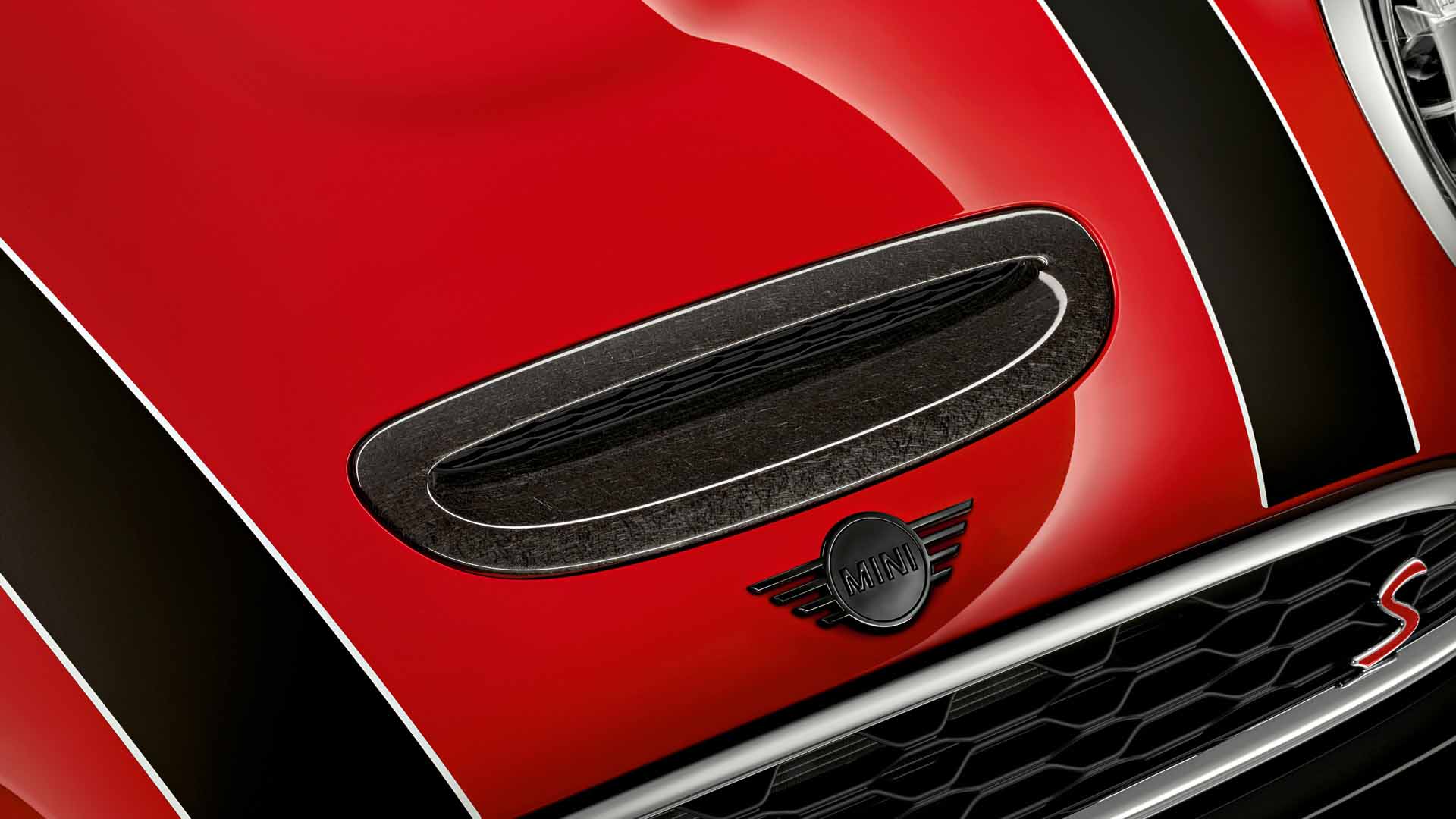 Mini cooper shop hood trim