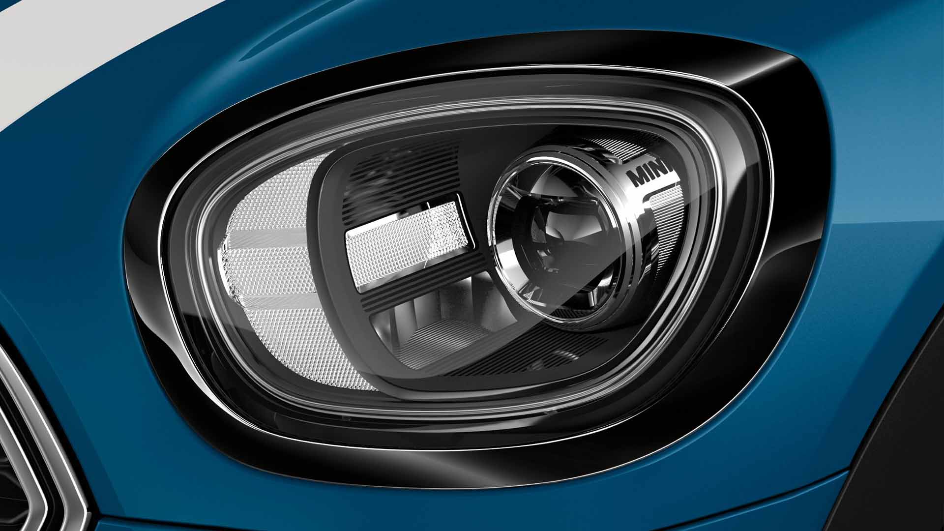 Mini cooper headlight shop trim black