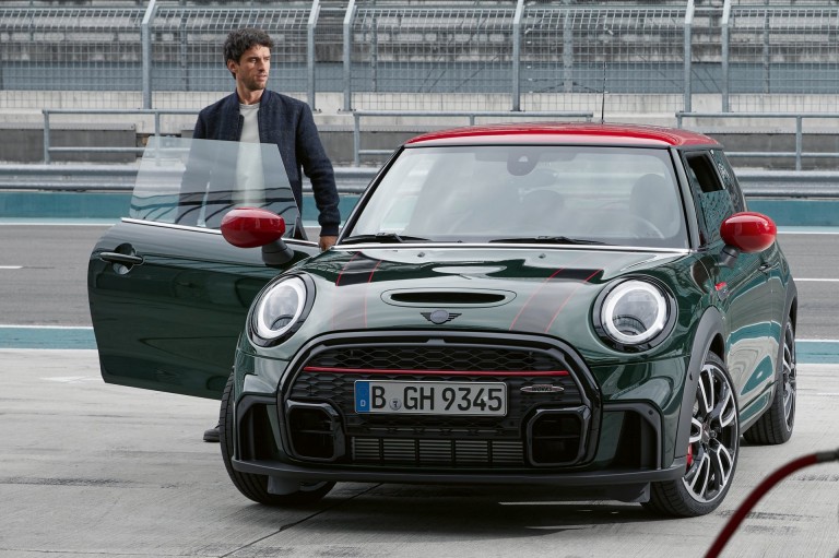 MINI John Cooper Works – grey and black – front view